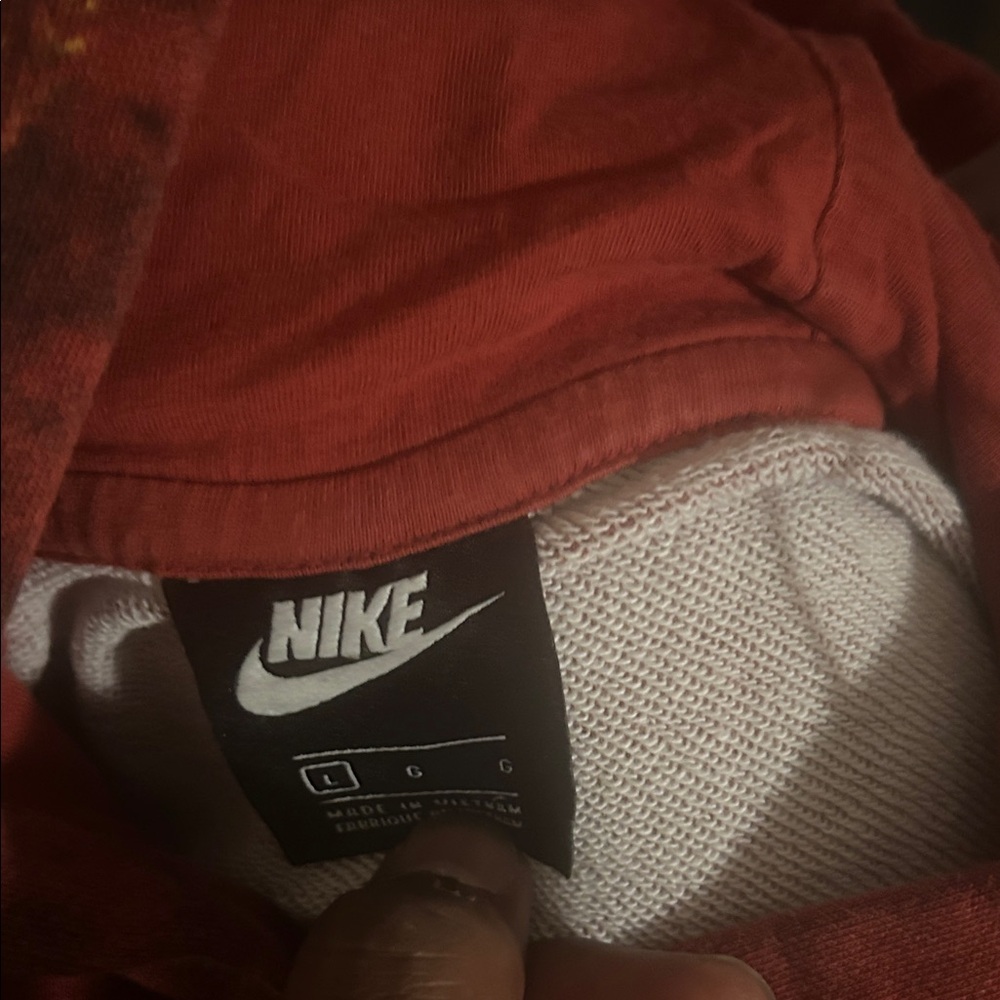 Nike Red Hoodie with Dove and Floral Accents - Picture 6 of 6
